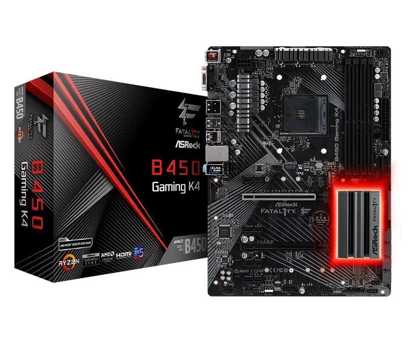 MB AM4 ASRock Fatal1ty B450 Gaming K4 ATX