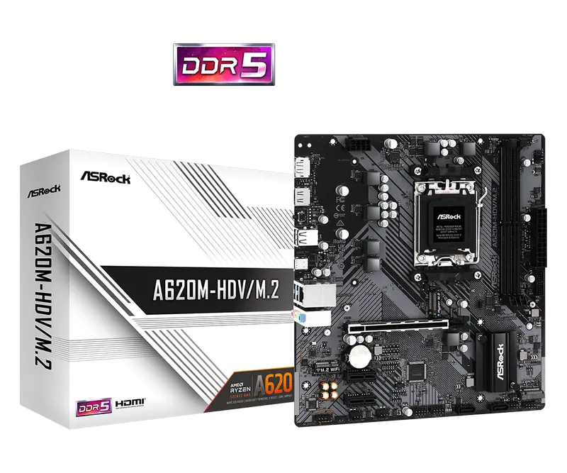 MB AM5 ASRock A620M-HDV/M.2 mATX