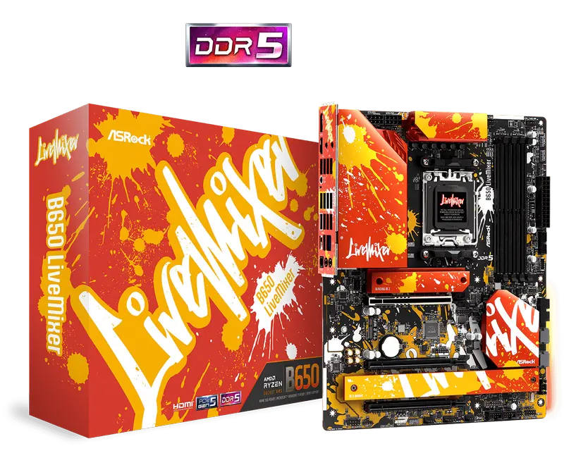 MB AM5 ASRock B650 LIVEMIXER ATX