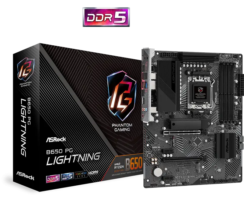 MB AM5 ASRock B650 PG LIGHTNING ATX
