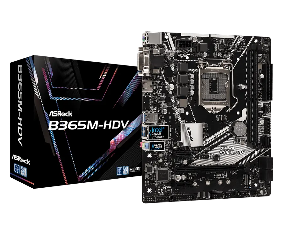 MB ASRock B365M-HDV mATX