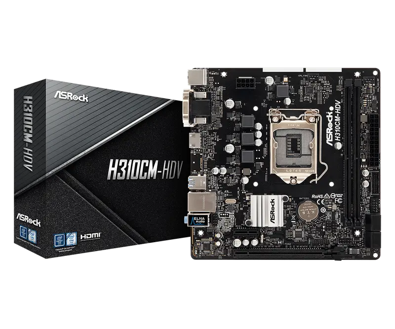 MB ASRock H310CM-HDV mATX