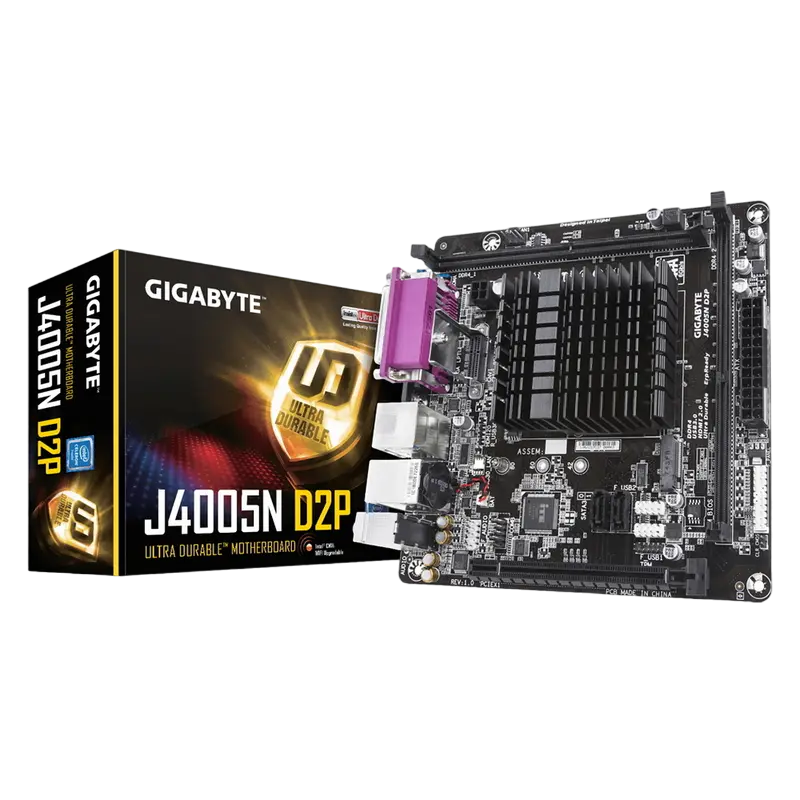 MB Gigabyte J4005N D2P (Celeron Dual-Core J4005/2xDDR4 DIMM/1xM2/2xSATA3/COM & LPT Port, Mini-ITX)