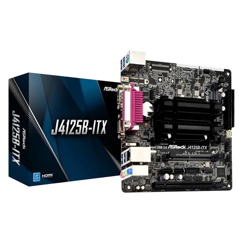 MB ASRock J4125B-ITX (Celeron Quad-Core J4125/2xDDR4 SO-DIMM/2xSATA3/COM port/LPT port, mini-ITX)