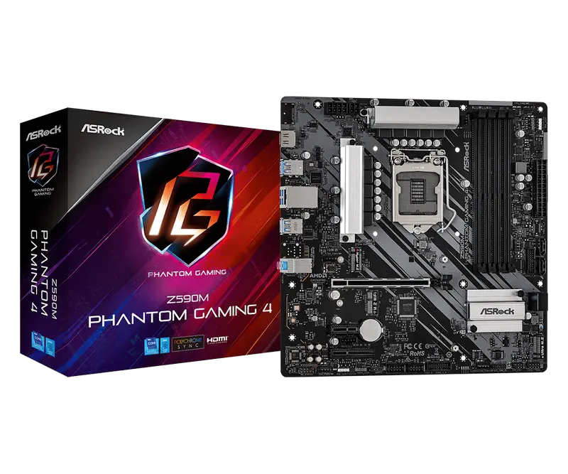 MB S1200 ASRock Z590M PHANTOM GAMING 4 mATX