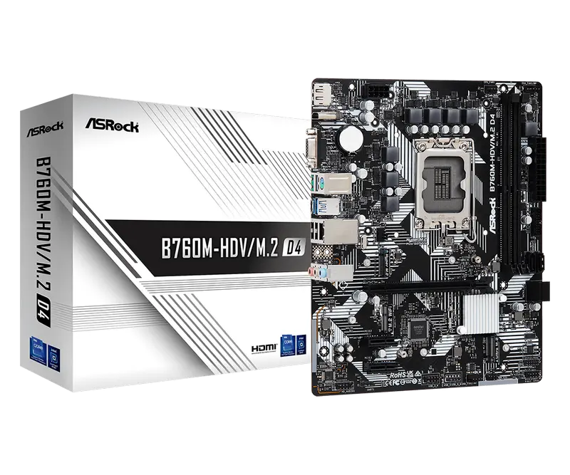 MB S1700 ASRock B760M-HDV/M.2 D4 mATX
