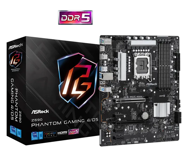 MB S1700 ASRock Z690 PHANTOM GAMING 4/D5, ATX
