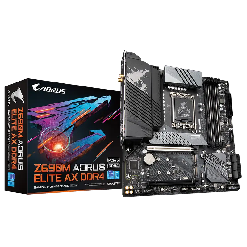 MB S1700 Gigabyte Z690M AORUS ELITE AX DDR4 1.0 mATX