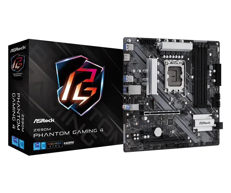 MB S1700 ASRock Z690M PHANTOM GAMING 4 mATX