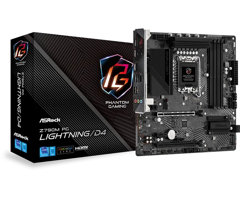 MB S1700 ASRock Z790M PG LIGHTNING/D4 mATX