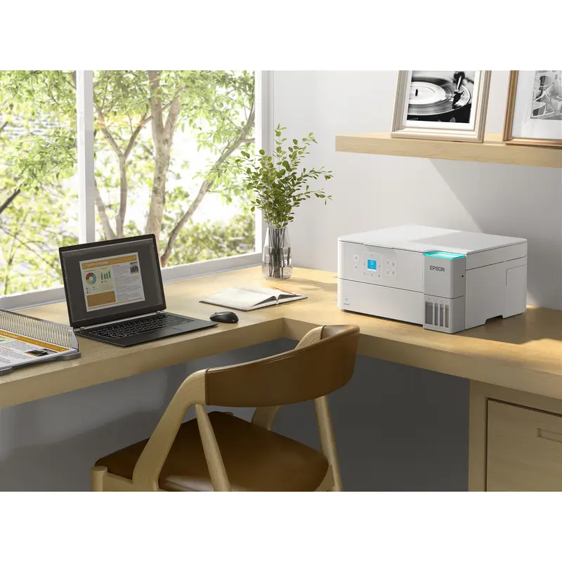 Imprimanta multifunctionala Epson EcoTank L4367, color A4, Wi-Fi, alba, vedere alternativă