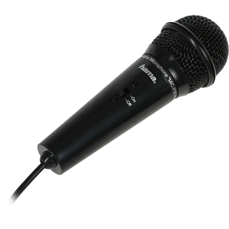 Microfon de birou Hama MIC-P35 Allround, vedere laterală