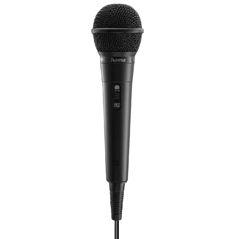 Microphone Hama “Party” Dynamic, Jack Cable 2.5 m + Adapter, On/Off (46000)
