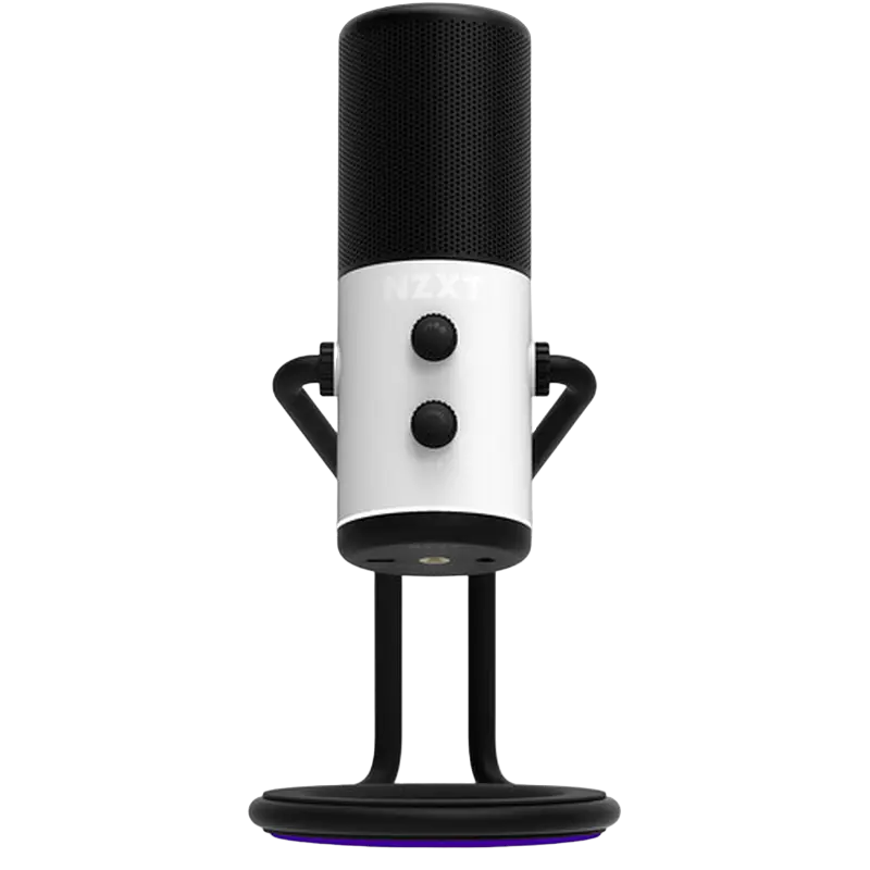 Microphones NZXT Capsule Mini, Cardioid, 24-bit/48kHz, 100Hz-10kHz, 110dB, USB-C, White