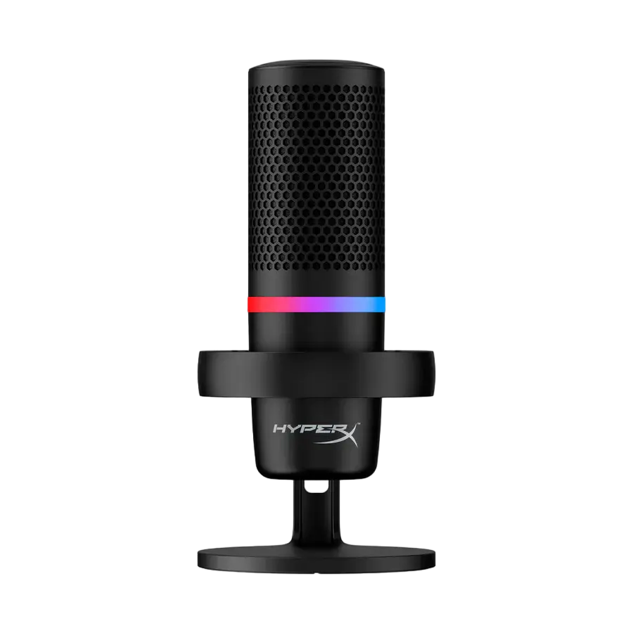 Microphones HyperX DuoCast, 4x Polar Patterns, 100db, -6 db, 96 kHz, 24bit, Shock Mount, Tap-to-mute
