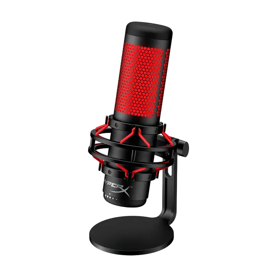 Microphones HyperX QuadCast, 3x14mm condenser capsules, 4x Polar Patterns, 90db, -36 db, 48 kHz, Sho