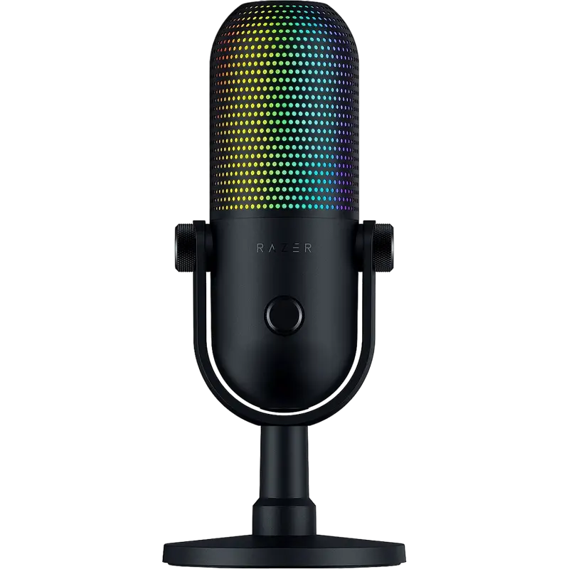 Microfon Razer Seiren V3 Chroma, USB, condensator, RGB