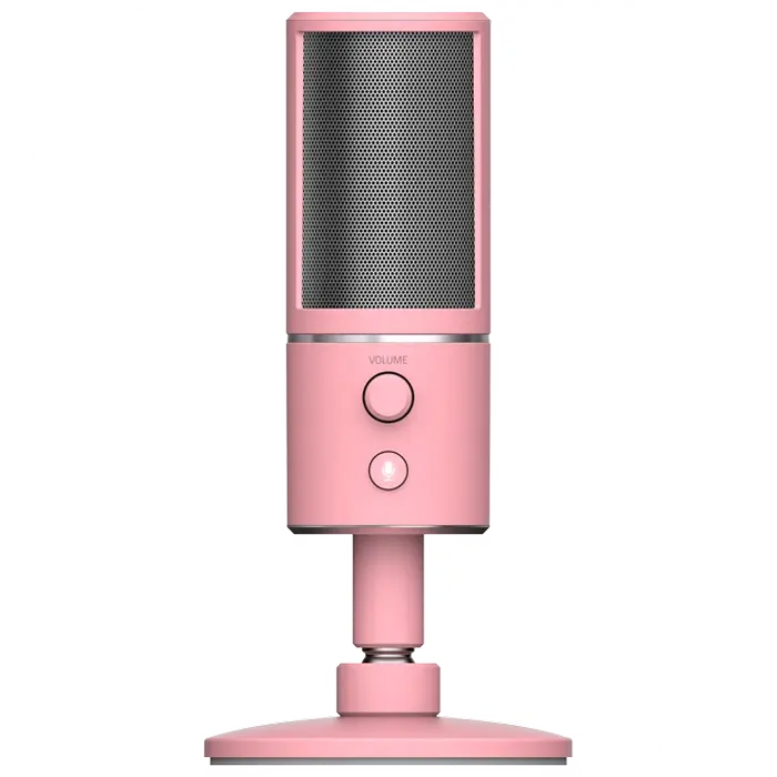 Microphones Razer Seiren X, Ultra-Precise Pickup Pattern, Shock Resistant, USB, Pink