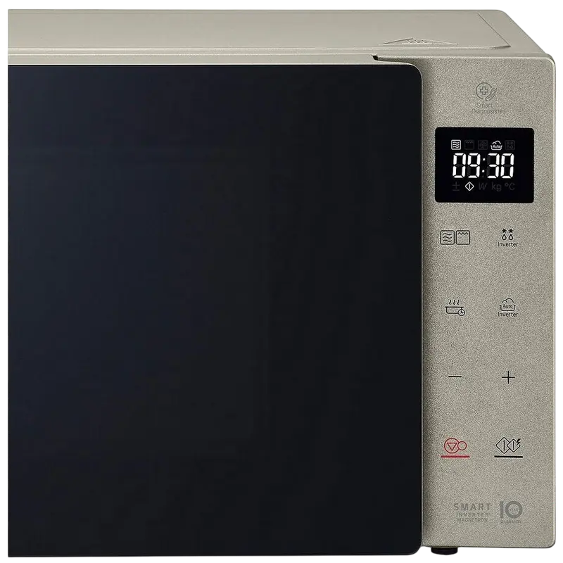 Cuptor cu microunde LG MH6535NBS 25L cu grill, detaliu interfață