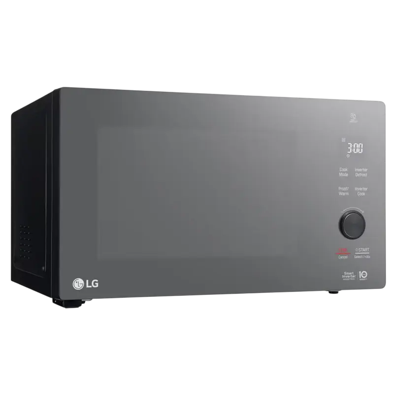 Cuptor cu microunde LG MH6565DPR 25L cu grill, 1000W, negru, detaliu interfață