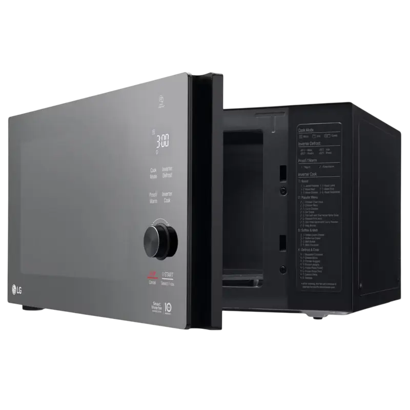Cuptor cu microunde LG MH6565DPR 25L cu grill, 1000W, negru, imagine suplimentară 8