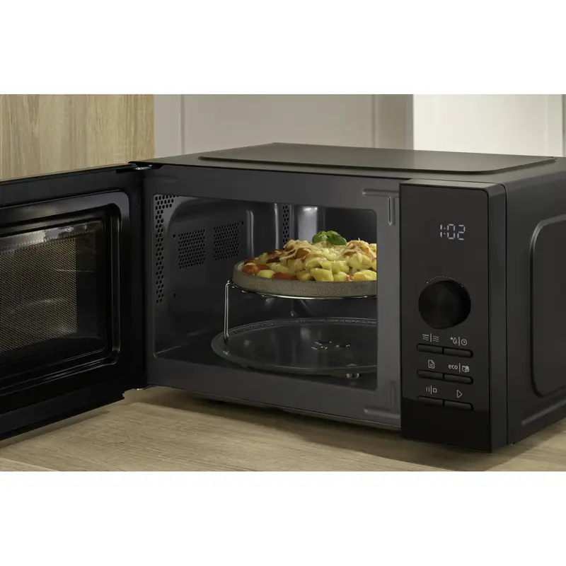 Cuptor cu microunde Gorenje MO20A4B5 20 L cu grill, vedere laterală
