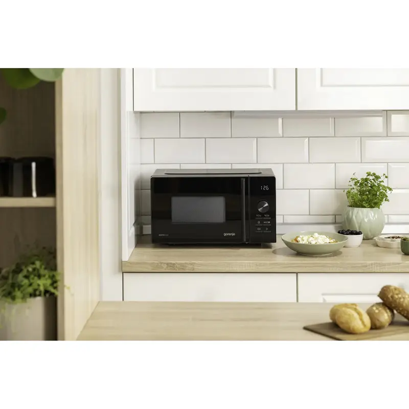 Cuptor cu microunde Gorenje MO20A4B5 20 L cu grill, detaliu interfață