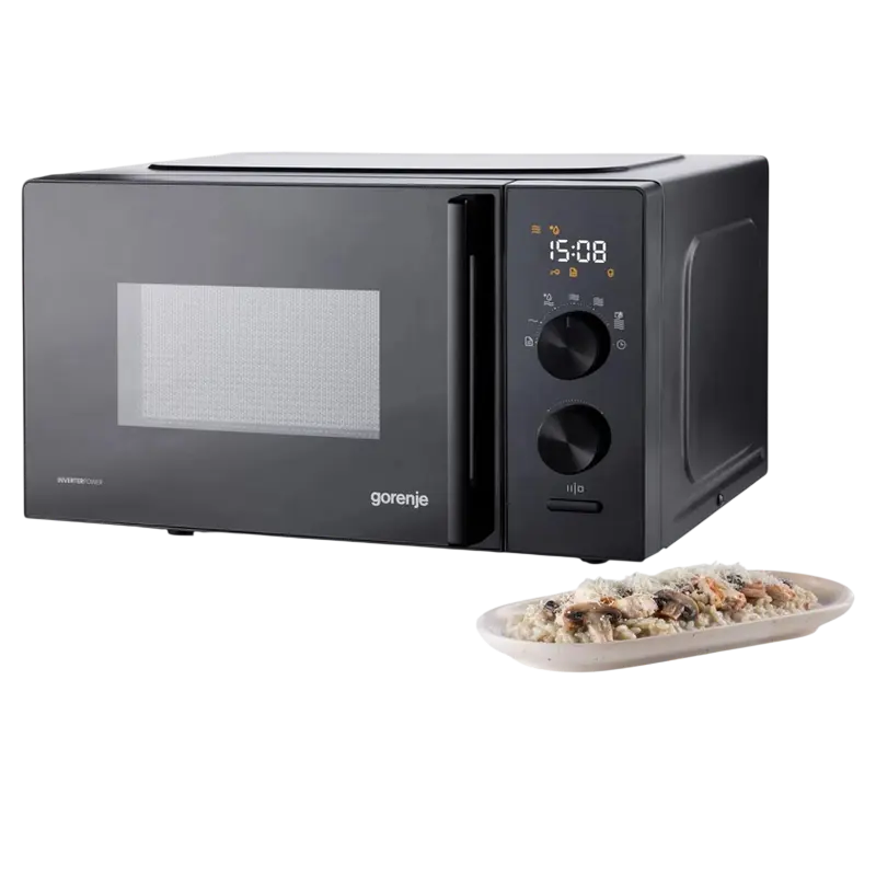 Cuptor cu microunde Gorenje MO20AE1B5 20 L, detaliu interfață