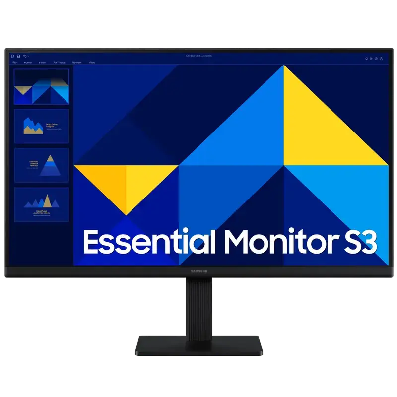 23.8" Samsung S24D300G, Black, IPS, 1920x1080, 100Hz, 5ms, 250cd, MegaDCR, D-Sub+HDMI