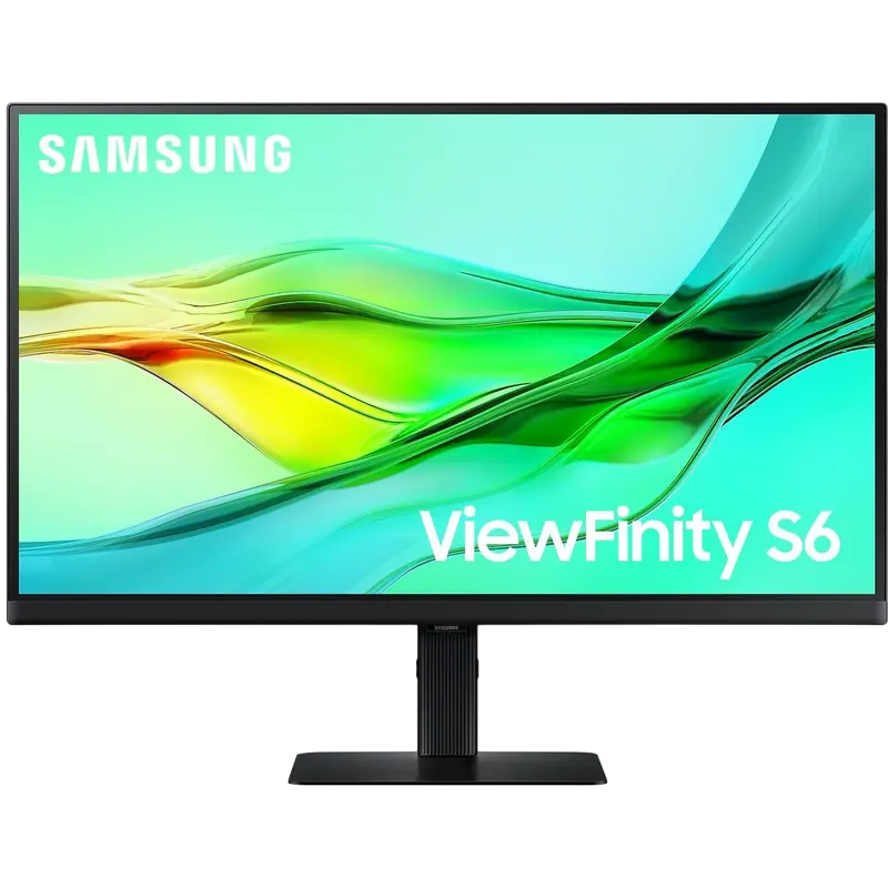 27" Samsung ViewFinity S6 S27D604,Black,IPS,2560x1440,100Hz,5ms,350cd,MegaDCR,HDR10,HDMI+DP+USB+TypeC,Pivot