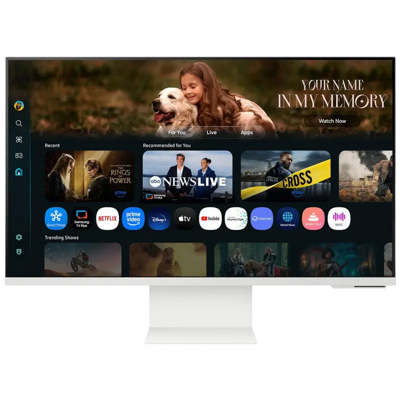 32" Samsung Smart Monitor M8 M80F,White,VA,3840x2160,60Hz,4ms,400cd,HDR10,HDMI+USB+TypeC,Bluetooth,WIFI,WebCAM,TizenOC