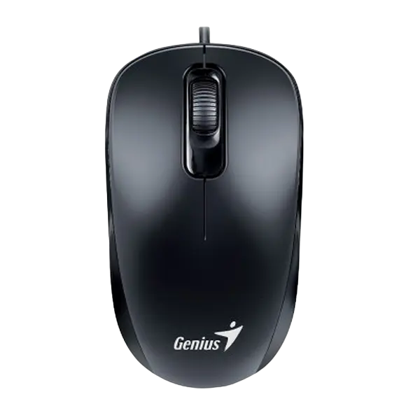 Mouse Genius DX-110, 1000 dpi, 3 buttons, Ambidextrous, 85g, 1.5m, USB, Black