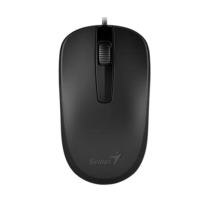 Mouse Genius DX-120, 1200 dpi, 3 buttons, Ambidextrous, 85g, 1.5m, USB, Black