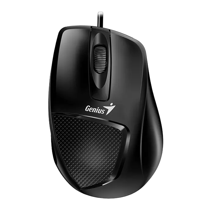 Mouse Genius DX-150X, 1000 dpi, 3 buttons, Ergonomic, 74g, 1.5m, USB, Black