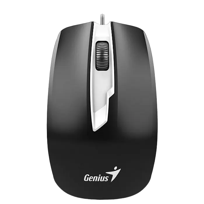 Mouse Genius DX-180, 1000 dpi, 3 buttons, Ambidextrous, 83g, 1.5m, USB, Black