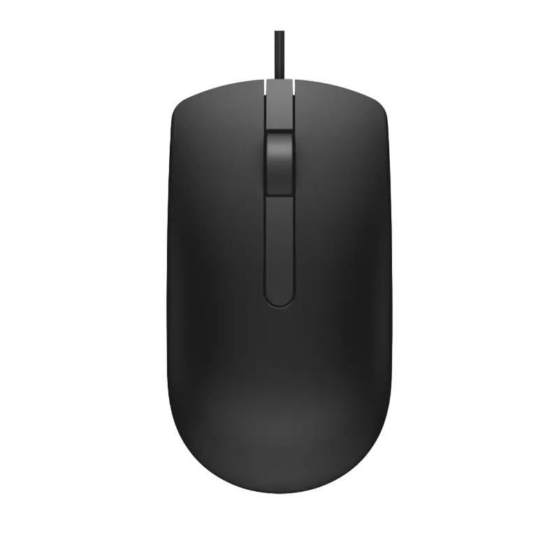 Mouse Dell MS116, Optical, 1000dpi, 3 buttons, Ambidextrous, Black, USB (Retail Box)