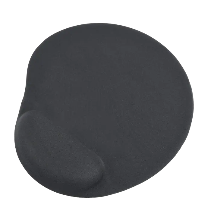 Mouse Pad Gembird MP-GEL-BK, 240 × 220 × 4mm, Cloth, Gel wrist support, Black