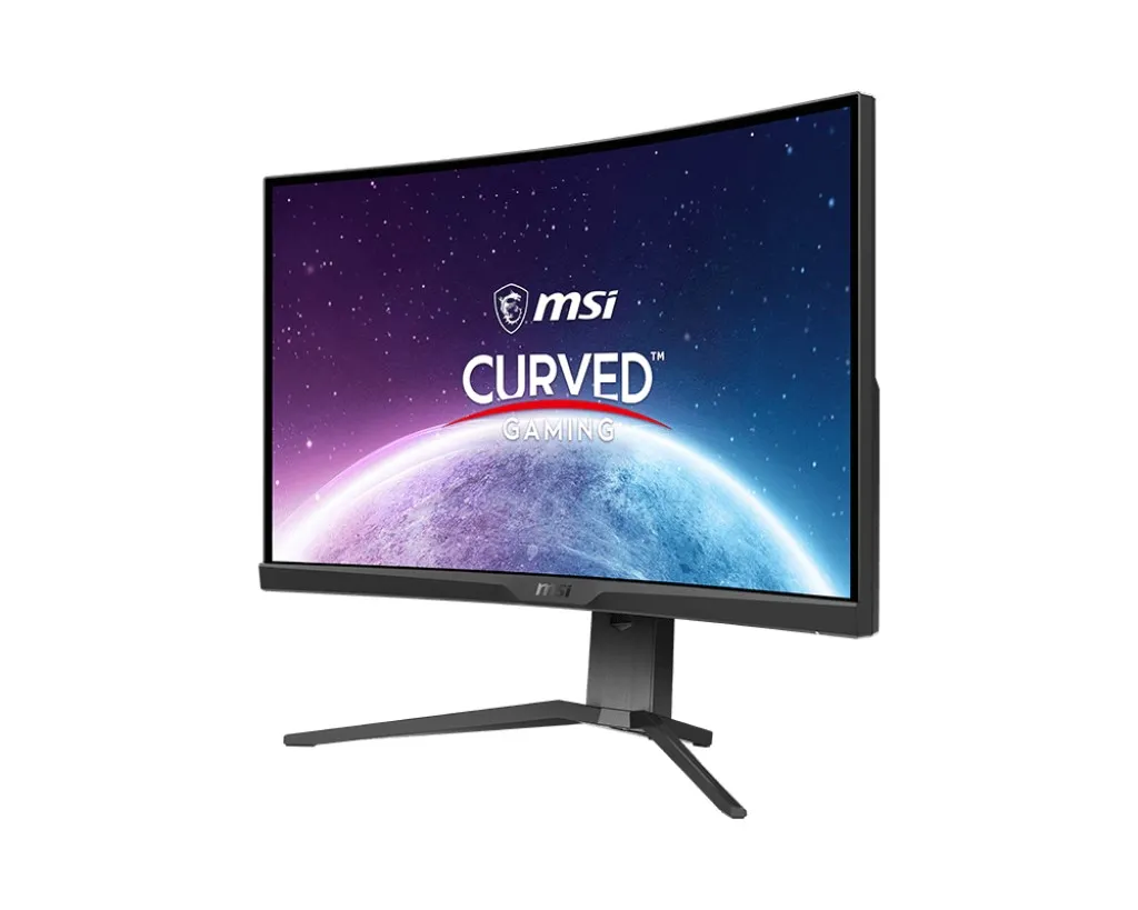 27.0” MSI VA LED MAG 275CQRF QD Curved Gaming Black , Curvature 1500R, 170Hz Refresh Rate, AMD Adaptive Sync, Height adjustment, Audio Line-out, VESA), vedere laterală