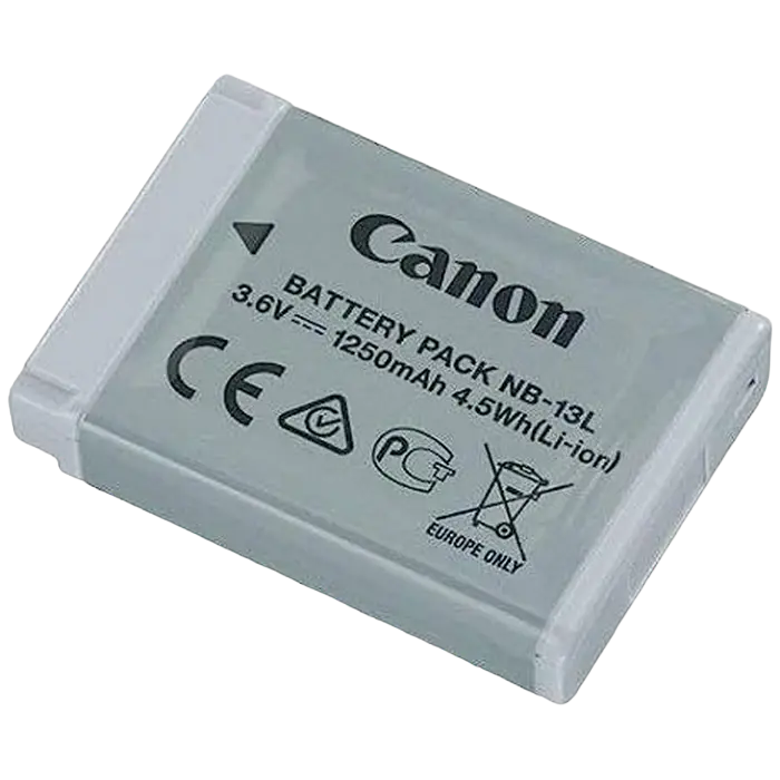 Canon Battery Pack NB-13L,1250mAh, PS G1X MkIII,G7X MkIII, G7X MkII, G9X MkII