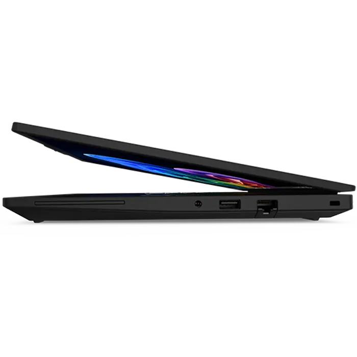 Laptop Lenovo ThinkPad T14 Gen 7 14 inch Core Ultra 7 355 16/512 GB Negru, vedere posterioară