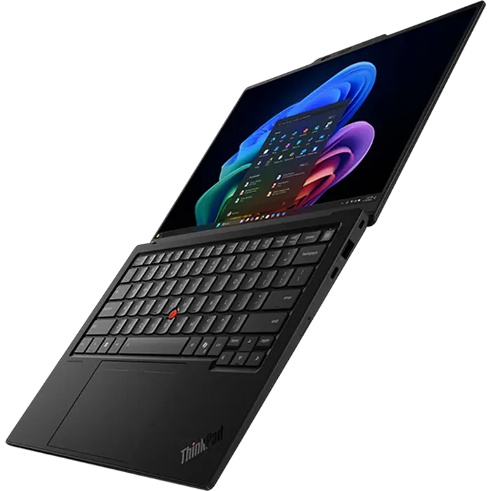 Laptop Lenovo ThinkPad X1 Carbon Gen 14, 14 inch, Core Ultra 7 355, 32 GB, 1 TB, Windows 11, Negru, vedere alternativă