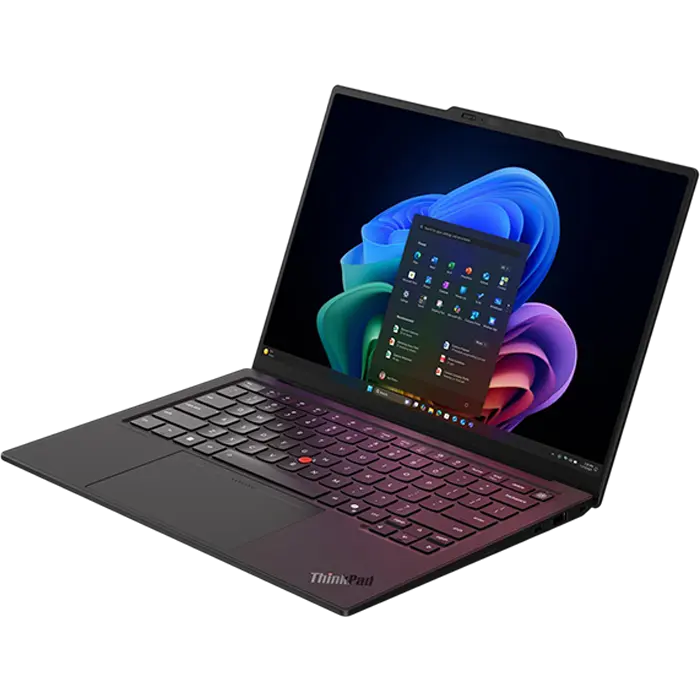Laptop Lenovo ThinkPad X1 Carbon Gen 14, 14 inch, Core Ultra 7 355, 32 GB, 1 TB, Windows 11, Negru, detaliu interfață