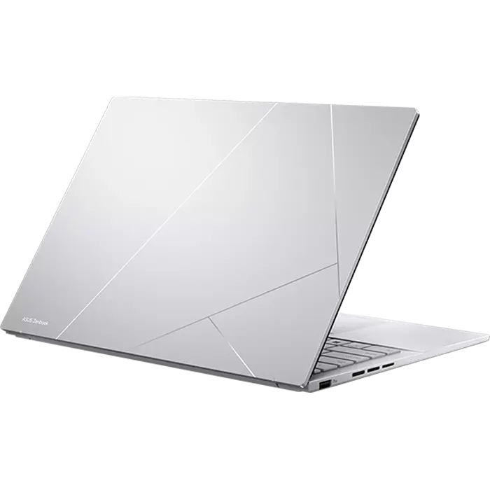 Laptop ASUS Zenbook 14 UX3405CA 14 inch Core Ultra 5 225H 16/512 GB Windows 11 Argintiu, vedere alternativă