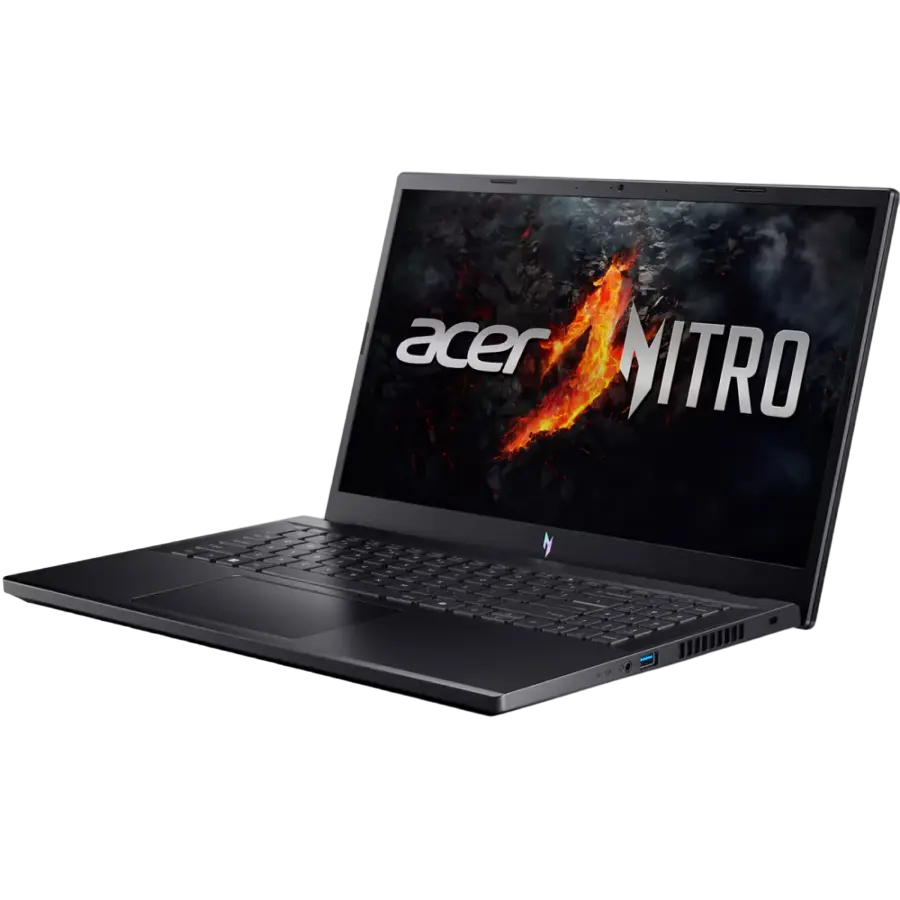 Laptop gaming Acer Nitro V15 ANV15-41 Ryzen 5 7535HS RTX 4050, vedere laterală