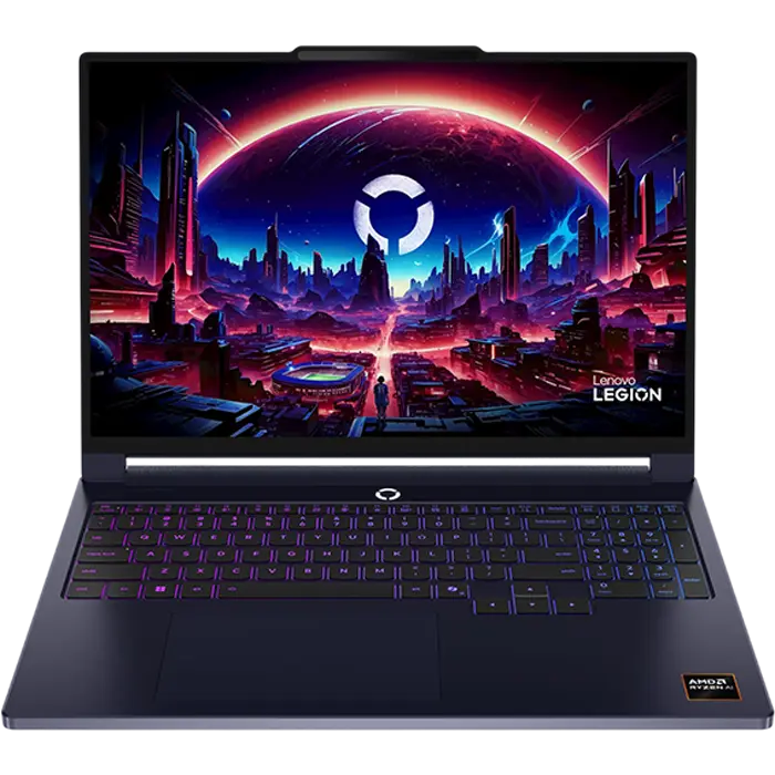 Laptop gaming Lenovo Legion 7 16AGP11 16 inch, Ryzen AI 9 HX 470, 32 GB, 1 TB, RTX 5070 12 GB, Negru, vedere principală