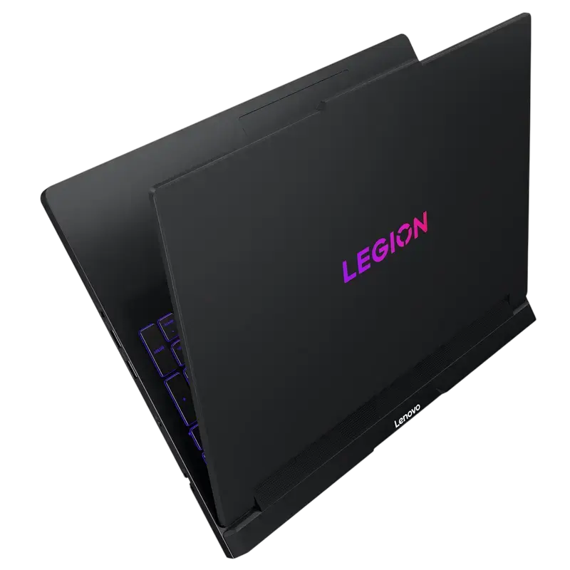 Laptop gaming Lenovo Legion Pro 7 16AFR10H OLED 240Hz Ryzen 9 RTX 5070 Ti, vedere posterioară