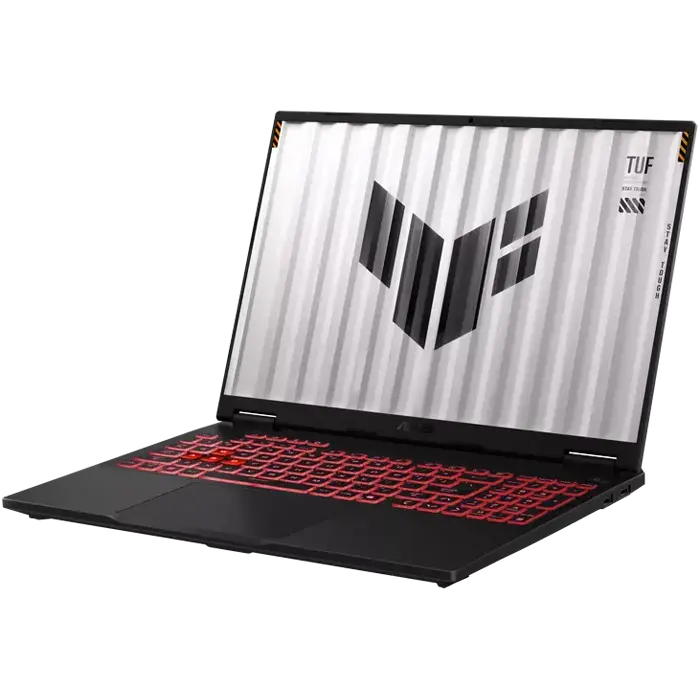 Laptop gaming ASUS TUF Gaming A16 FA608PP Ryzen 9 8940HX 16GB RTX 5070, vedere laterală