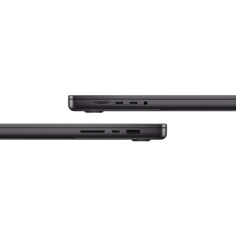 Laptop Apple MacBook Pro 16.2 M4 Max 48GB 1TB Space Black, vedere posterioară