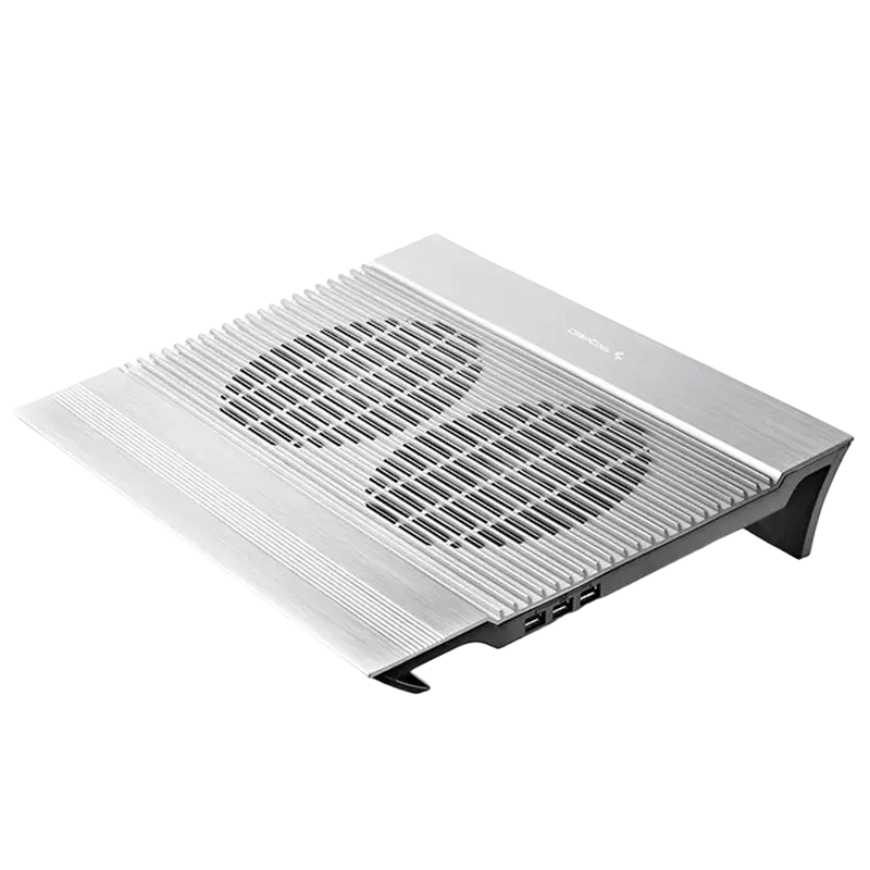 Notebook Cooling Pad Deepcool N8, up to 17'', 2x140mm, 4xUSB, Aluminium, White