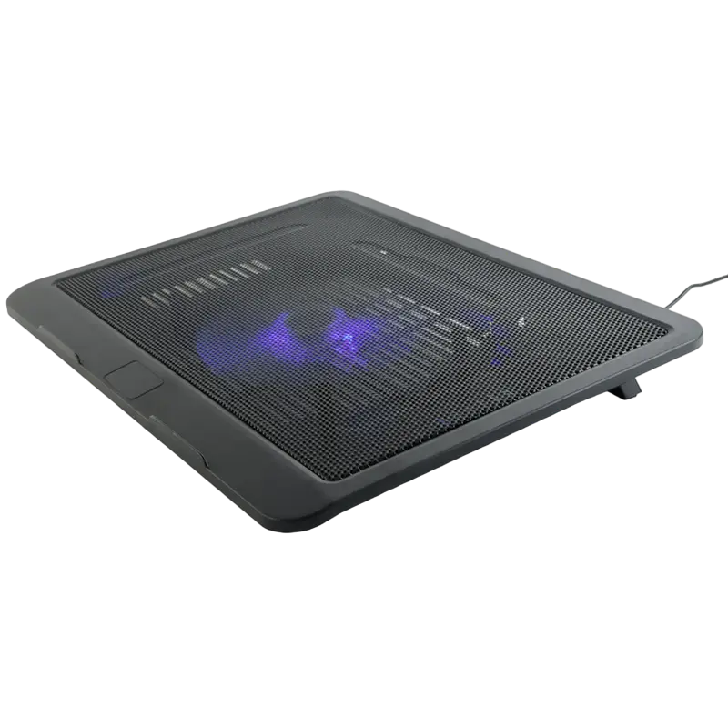 Notebook Cooling Pad Gembird NBS-1F15-04, up to 15.6'', 1x120mm, USB Passthrough, LED light
